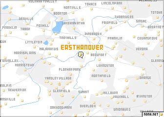 East Hanover (United States - USA) map - nona.net