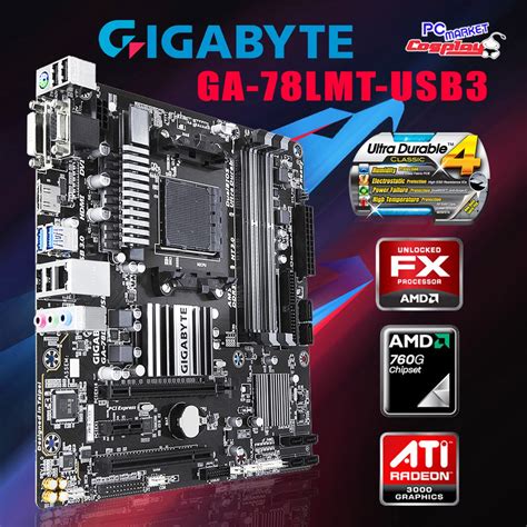 Gigabyte Ga 78lmt Usb3 Am3 Amd Ddr3 1333 760g Micro Atx Motherboard New Shopee Malaysia