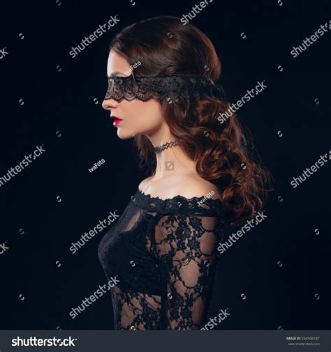 Sexy Girl Black Lingerie On Black Stock Photo 556506187 Shutterstock
