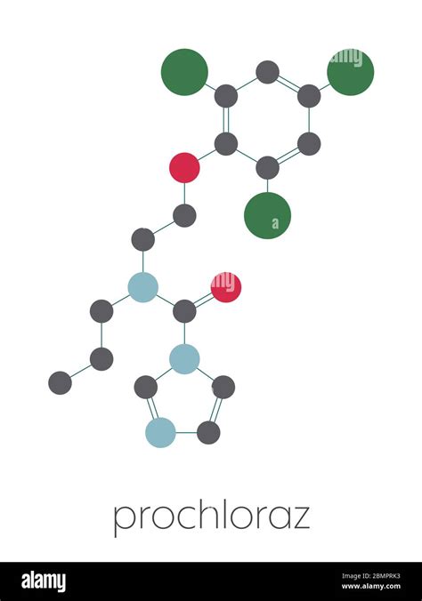 Prochloraz Fungicide Molecule Stylized Skeletal Formula Chemical