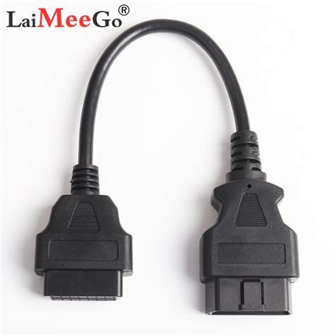 30cm OBD2 16Pin Male To Female Extension Cable Tra Vicedeal