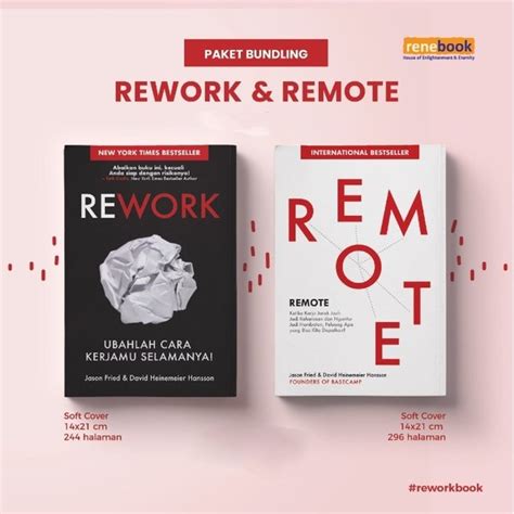 Jual Paket Bundling Buku Remote Dan Rework Jason Fried Dan David