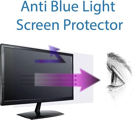 Anti Blue Light Screen Protector 3 Pack For 27 Inches Widescreen Desktop Monitor Filter Out