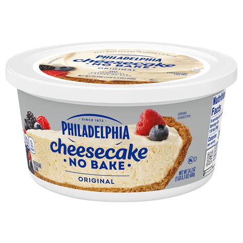 Philadelphia No Bake Original Cheesecake Filling 24 3 Oz Tub