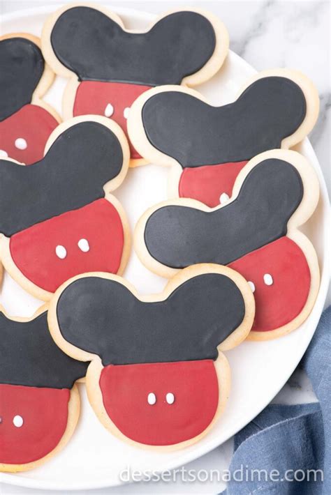 Mickey Mouse Cookies - Desserts on a Dime