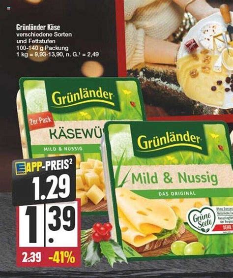 Gr Nl Nder K Se Angebot Bei Edeka Prospekte De