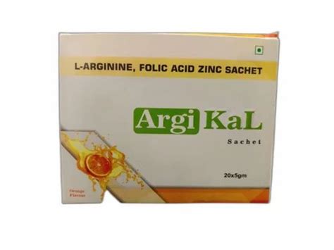 Argi Kal L Arginie Folic Acid Zine Sachet Packaging Type Box