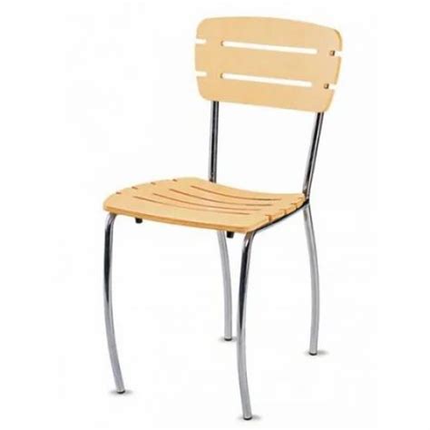 Plywood Ss Silver Light Brown Sc T Restaurant And Cafeteria Chair At