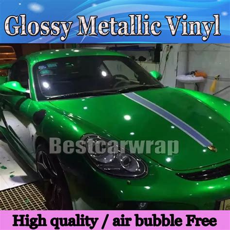 Aliexpress.com : Buy Premium Glossy Metallic Green Vinyl Wrap Car Wrap ...