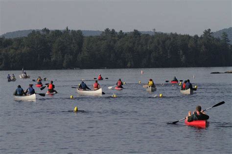 Boys Camp Swim To Girls Camp - Raquette Lake Camps