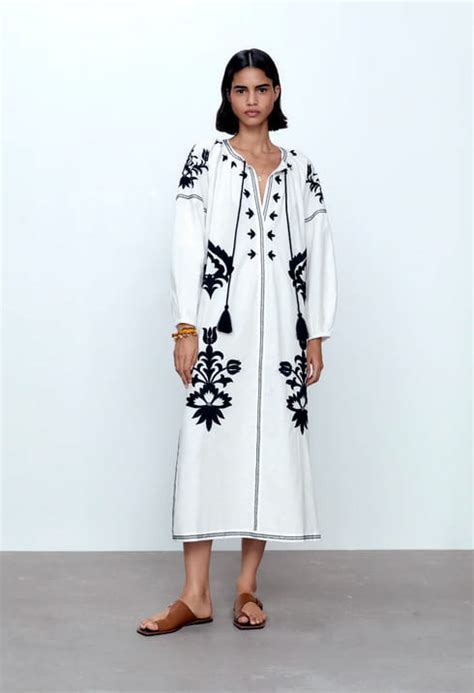 Robe Brod E Fa On Kaftan De Zara