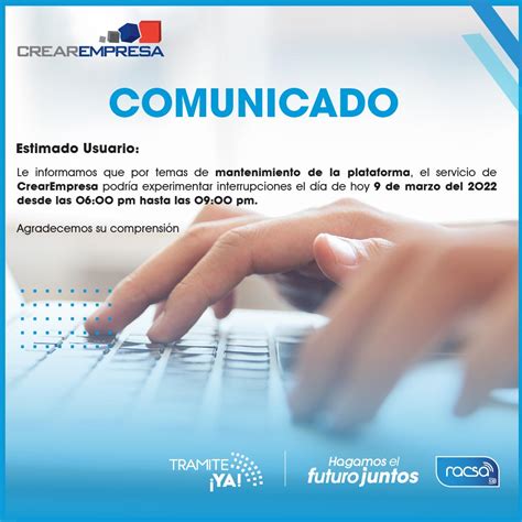 Comunicado A Clientes Crear Empresa Tramite YA