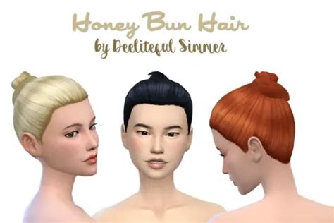 Sims Bun Hair