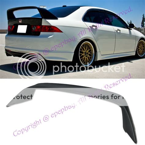 Fit 04-08 Acura TSX Mugen Style FRP Rear Trunk Spoiler Wing Body Kit ...