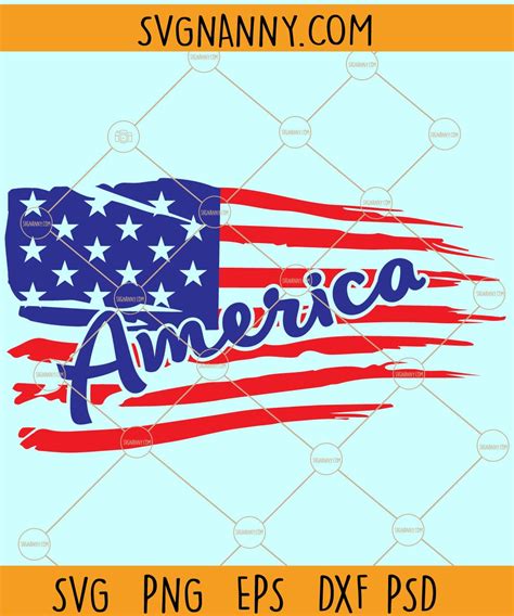 Grunge Flag SVG, Flag SVG, United States Flag SVG, Distressed American ...