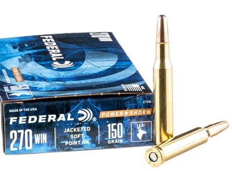 Gunworks Federal Power Shok 270 150gr SP RN Jacketed Soft Point X