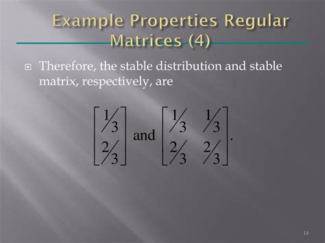 PPT 8 2 Regular Stochastic Matrices PowerPoint Presentation Free