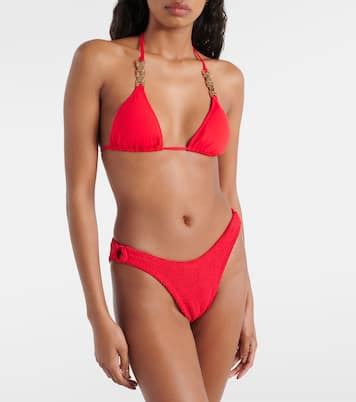 Anguilla Triangle Bikini Top In Red Melissa Odabash Mytheresa