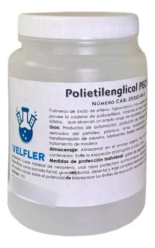 Polietilenglicol Peg 6000 Líquido 1 Kg Meses sin interés