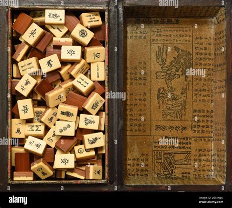 Mahjong Mah Jongg Set Tile Immagini E Fotos Stock Alamy