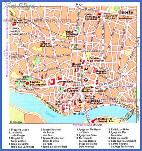 Map Of Porto Portugal
