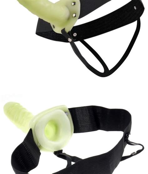 Fetish Fantasy Series For Him Or Her Hollow Strap On Glow In The Dark