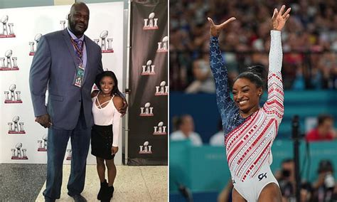 Simone Biles Viral Picture With Nba Icon Shaquille Oneal Resurfaces After Gymnast Wins