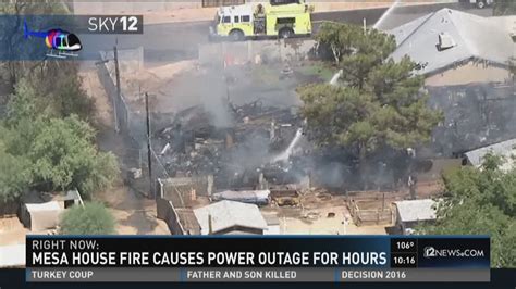 Mesa house fire causes power issues | 12news.com