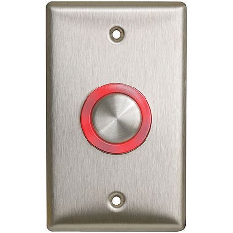 Camden Cm Illuminated Piezoelectric Push Button Single Gang