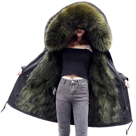 Buy Fur Coat Parkas Winter Jacket Coat Women Parka Big