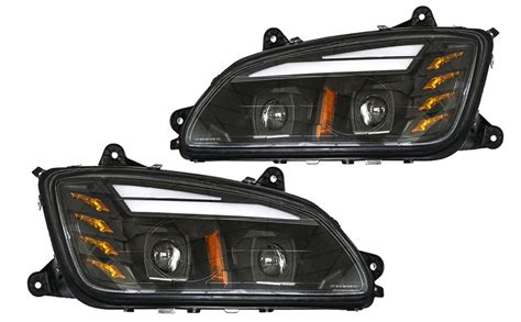 High Soar Led Headlights Assembly For 2008 2016 Kenworth