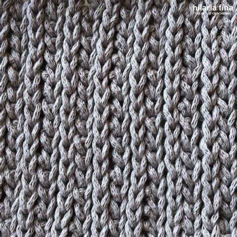 Stockinette Crochet Stitch - learn - Hilaria Fina