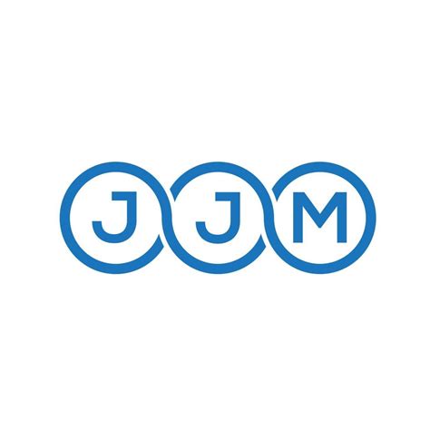 JJM letter logo design on white background. JJM creative initials letter logo concept. JJM ...