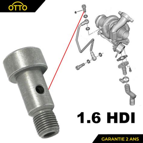 Vis Banjo Du Haut Sup Rieur Tuyau Alimentation Huile Turbo Hdi