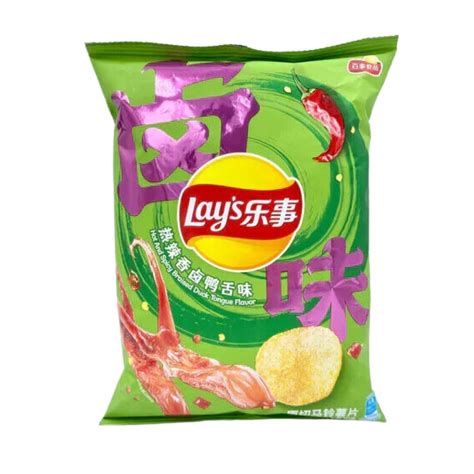 Lays Hot And Spicy Braised Duck Tongue Flavor Exotic Snack Guys