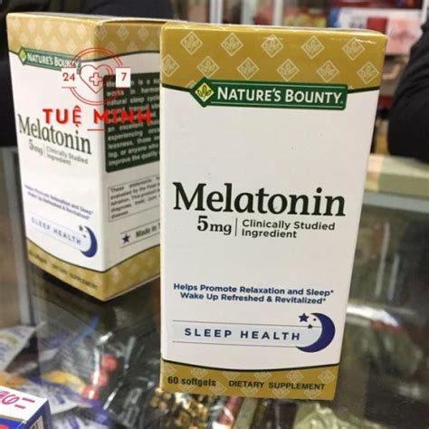 Natures bounty melatonin 5 mg 60 viên chính hãng bán tại nhà thuốc Tuệ Minh