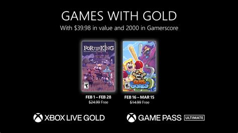 Anunciados Los Nuevos Juegos Con Gold Para El Mes De Febrero