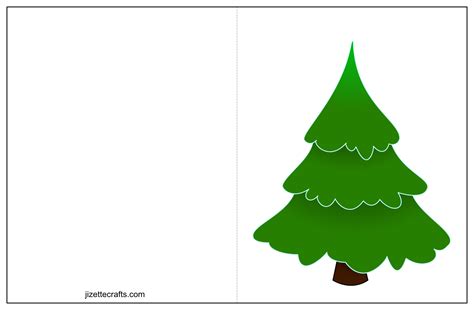 Printable Christmas Tree Cards - jizettecrafts.com