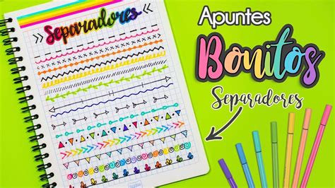 Separadores Para Tus Cuadernos Libreta De Apuntes