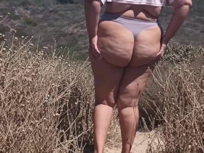 Hubby Films While I M Flashing And Showing Tits And Ass To Voyeurs At Nude Beach Parking Lot