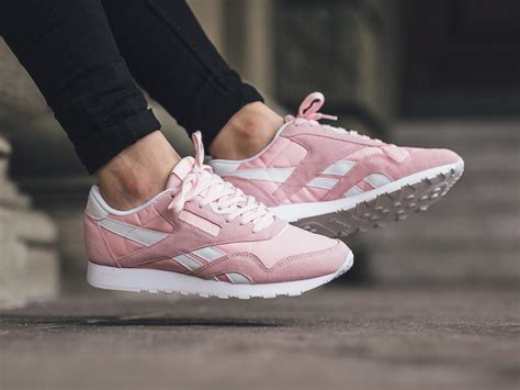 Reebok Classic Nylon Sp Porcelain Pink And Crisp Blue