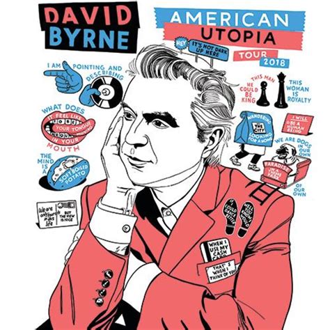 David Byrne Line Drawing Poster Rhowtodraw101