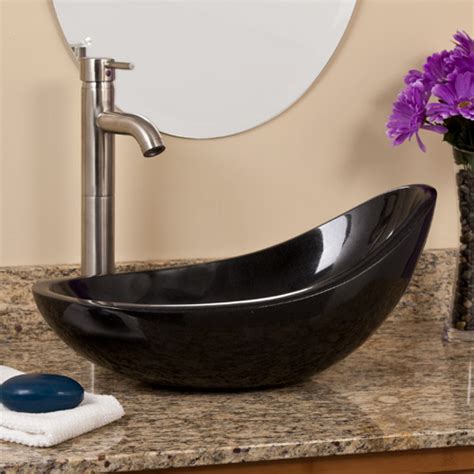 Black Granite Vessel Sink Natural Stone Creations