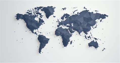 The Dot World Map Wall World Map Stock Illustration Illustration Of