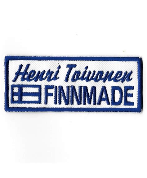 Embroidered Badge Patch Sew On Mmx Mm Henri Toivonen Finnmade