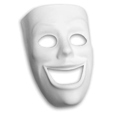 Plastic Mask 8"X7"-Happy Face - Walmart.com