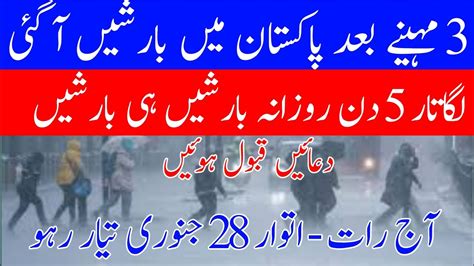 Heavy Rains System With Thunder Storm And Snowfall Pakistan Weather