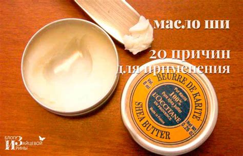 Масло ши. Свойства и применение в косметологии