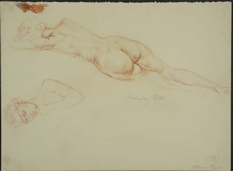 Rear View Of Nude Woman Lying And Portrait Of A Woman Reed Stanley