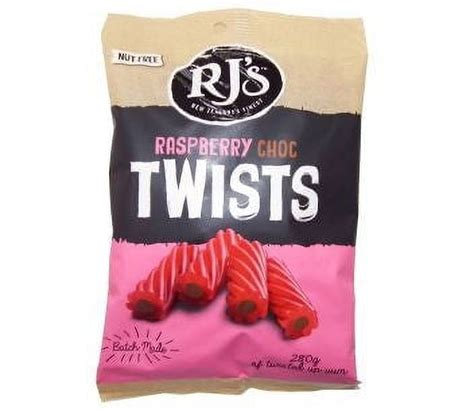 Rjs Raspberry Chocolate Twists Licorice 280g99 Oz 6 Pack Imported From Canada